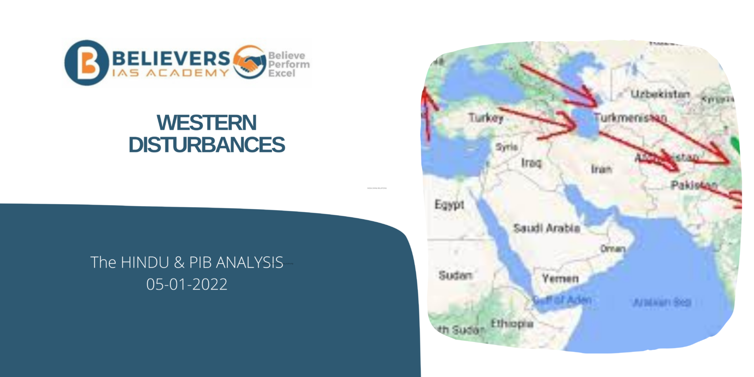 WESTERN DISTURBANCES Believers IAS Academy