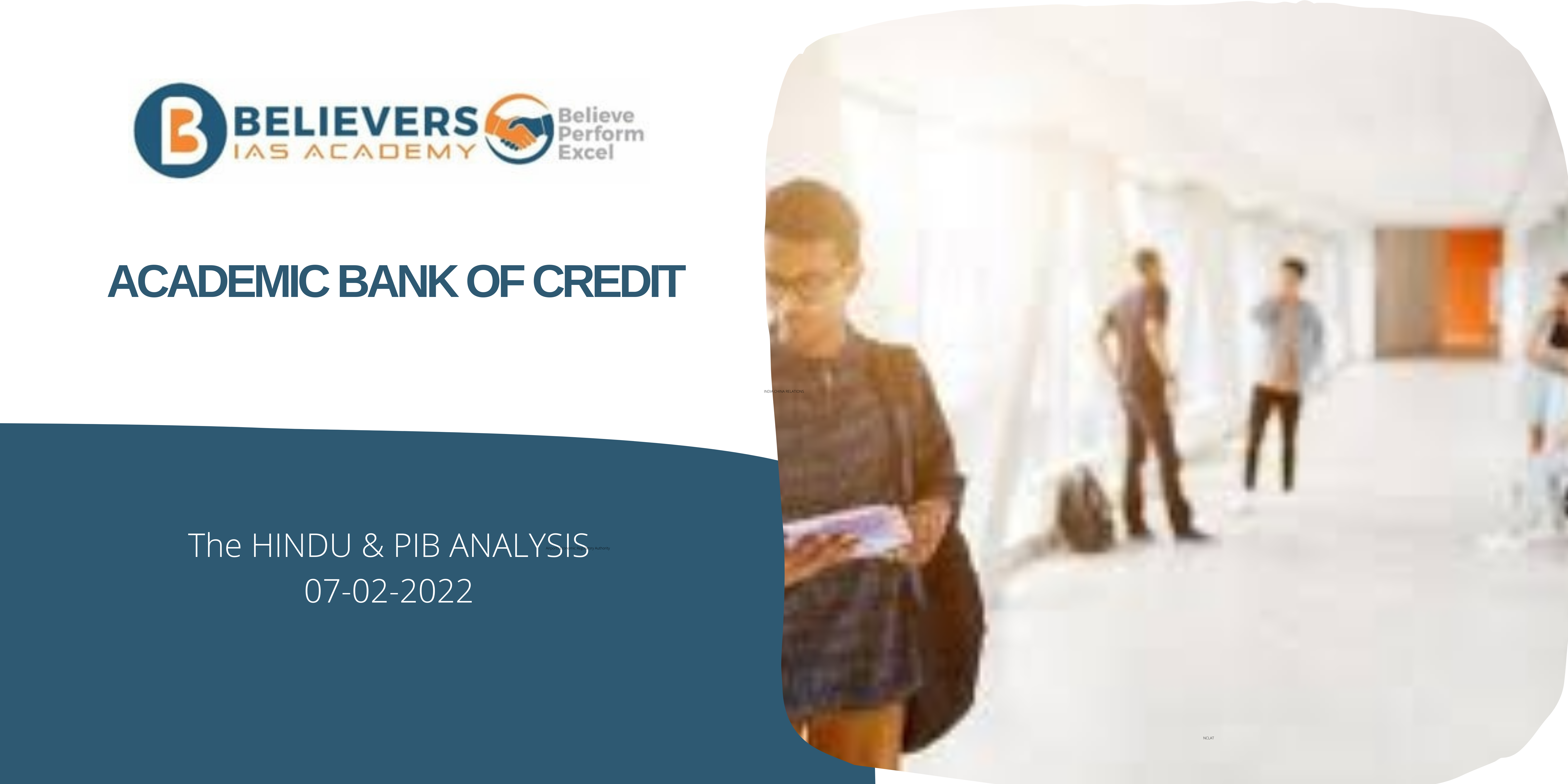 IAS Current affairs - Academic Bank of Credit