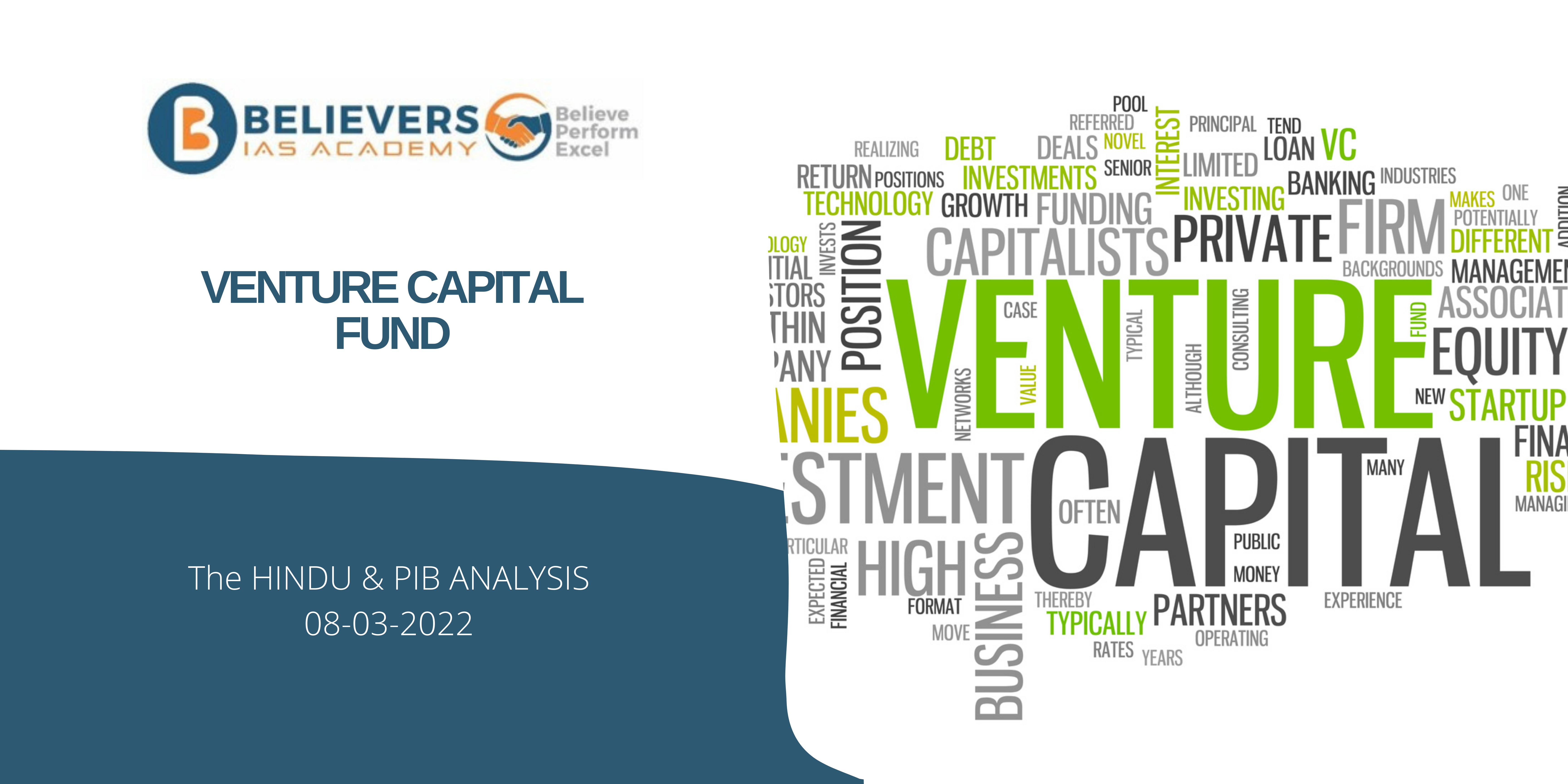 Civil services Current affairs - Venture Capital Fund