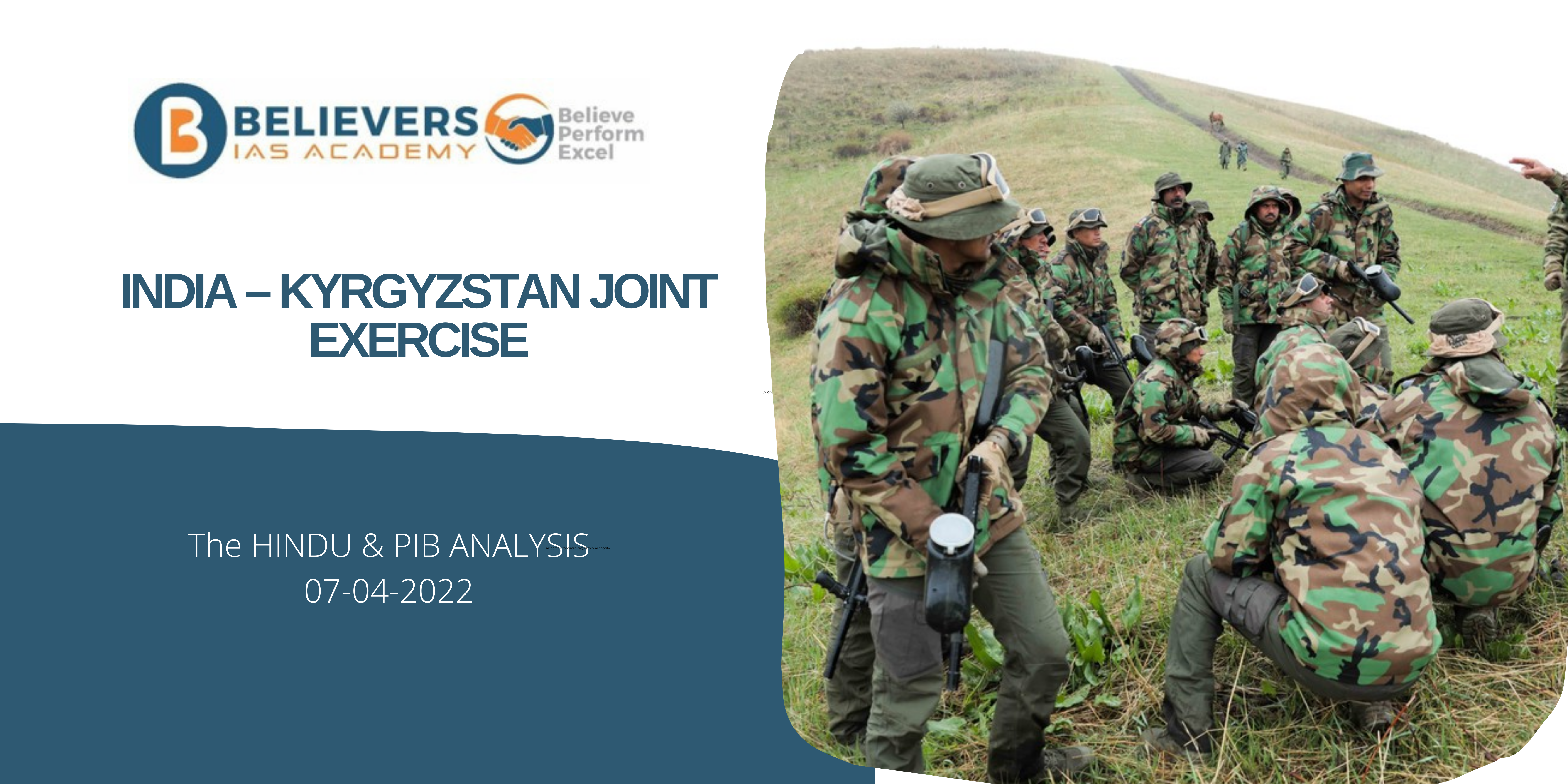 Civil services Current affairs - INDIA – KYRGYZSTAN JOINT EXERCISE