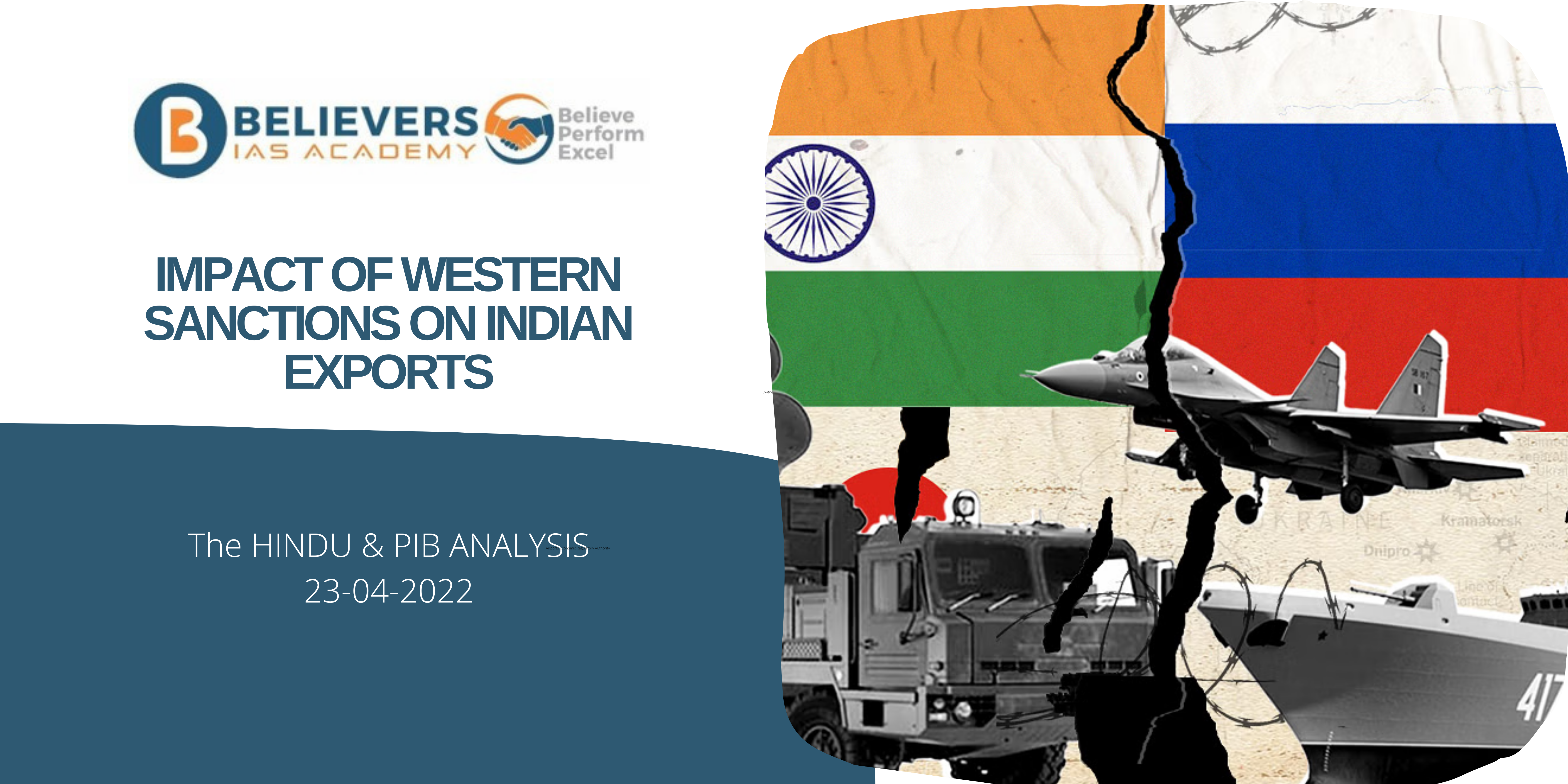 UPSC Current affairs - Impact of Western Sanctions on Indian Exports