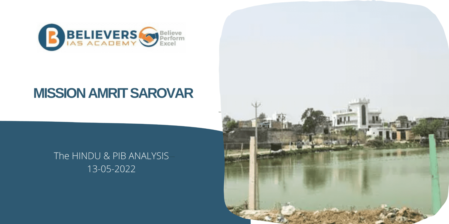 Mission Amrit Sarovar Believers IAS Academy
