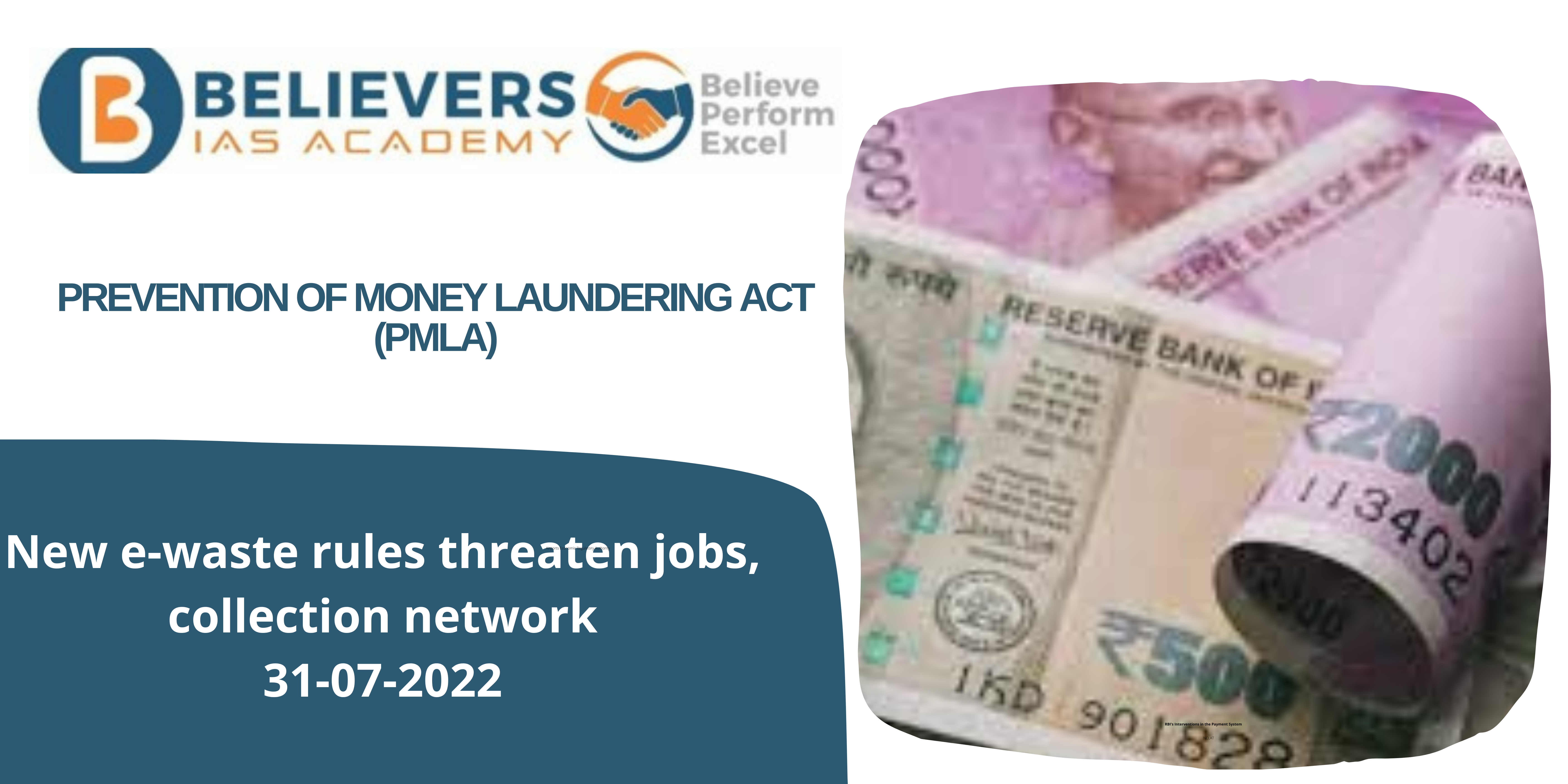 Civil services Current affairs - Prevention of Money Laundering Act (PMLA)