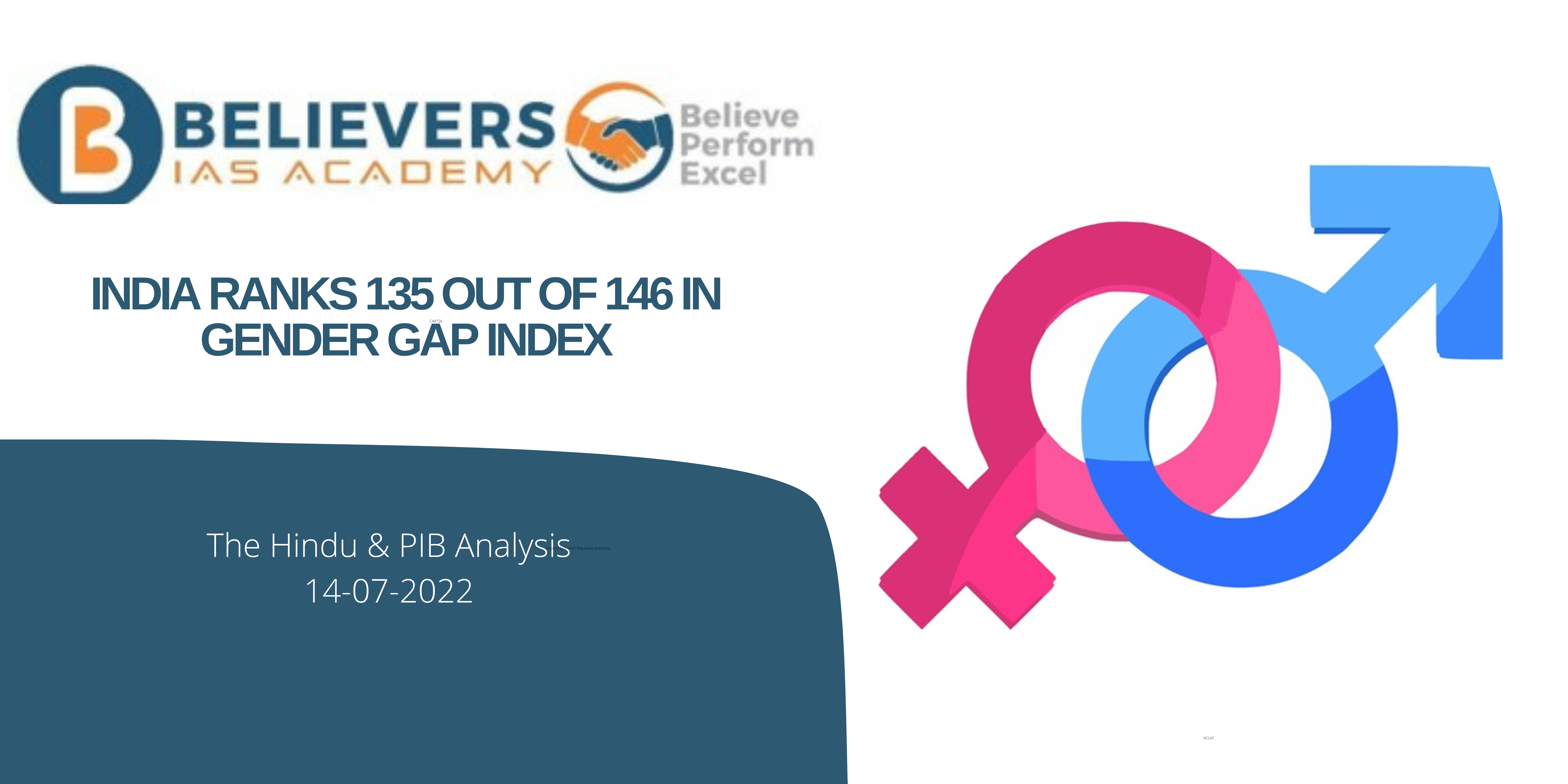 IAS Current affairs - India ranks 135 out of 146 in Gender Gap Index