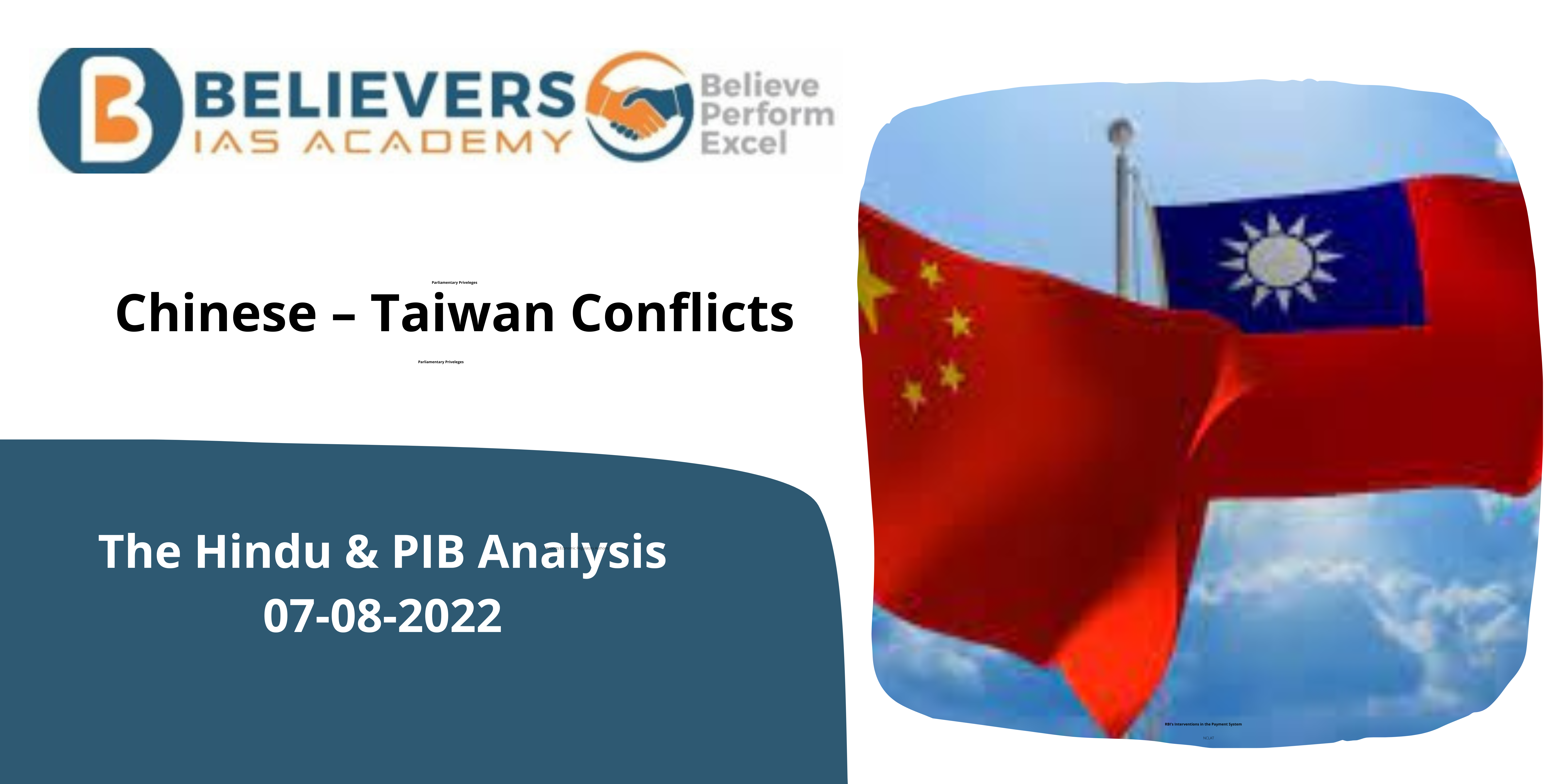 IAS Current affairs - Chinese - Taiwan conflicts