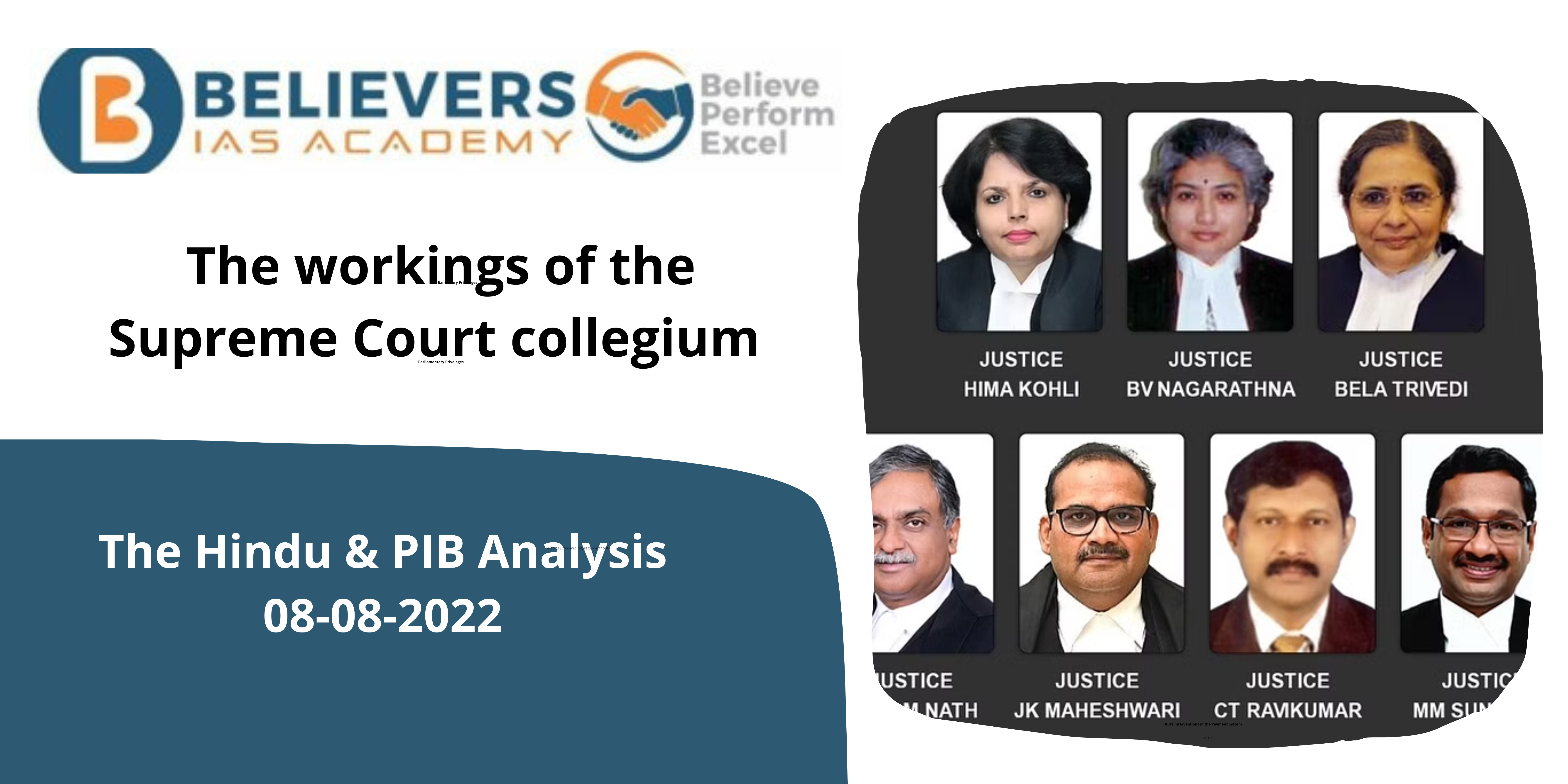 Current affairs for UPSC - The workings of the Supreme Court collegium
