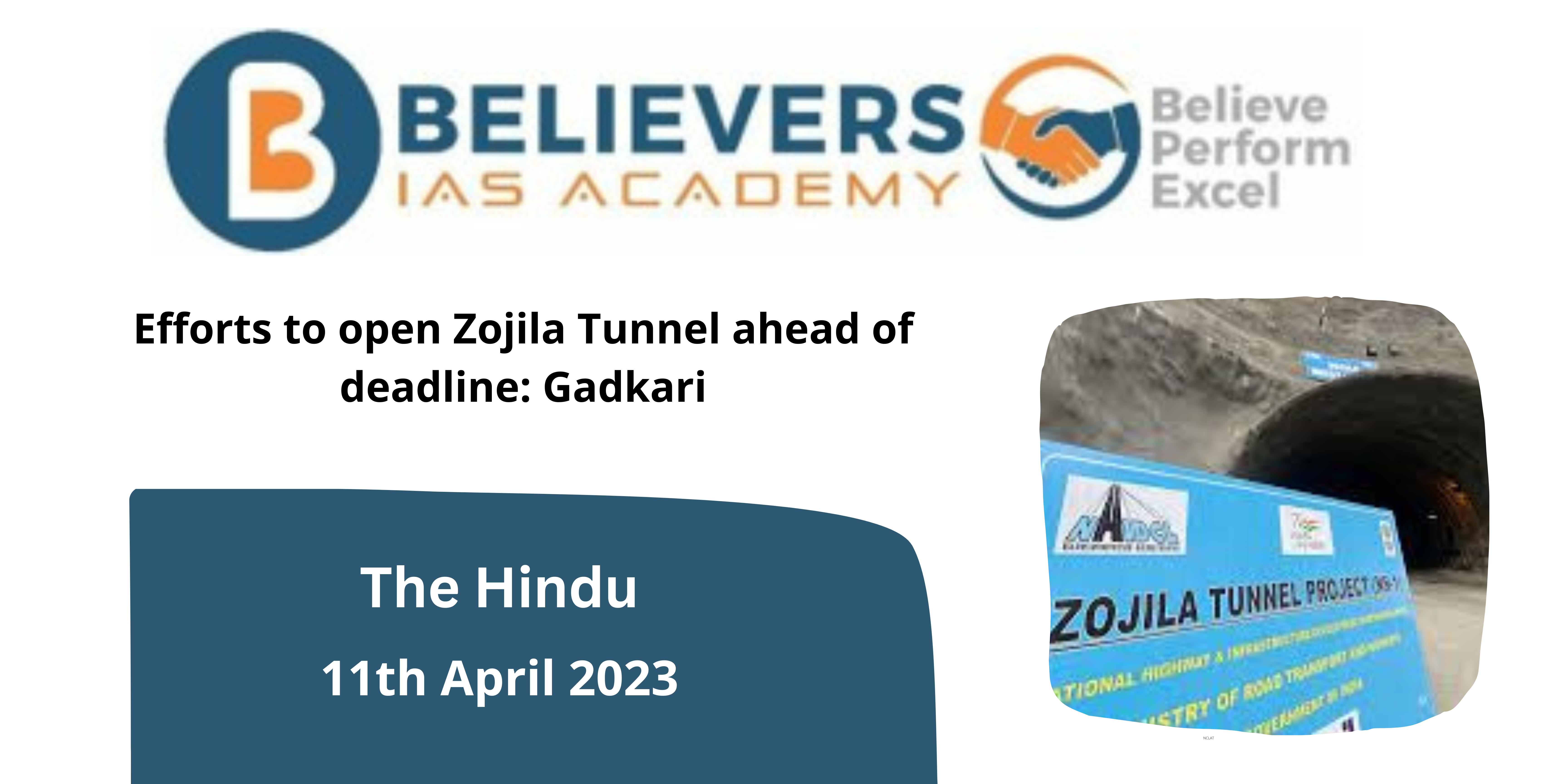 Efforts to open Zojila Tunnel ahead of deadline: Gadkari