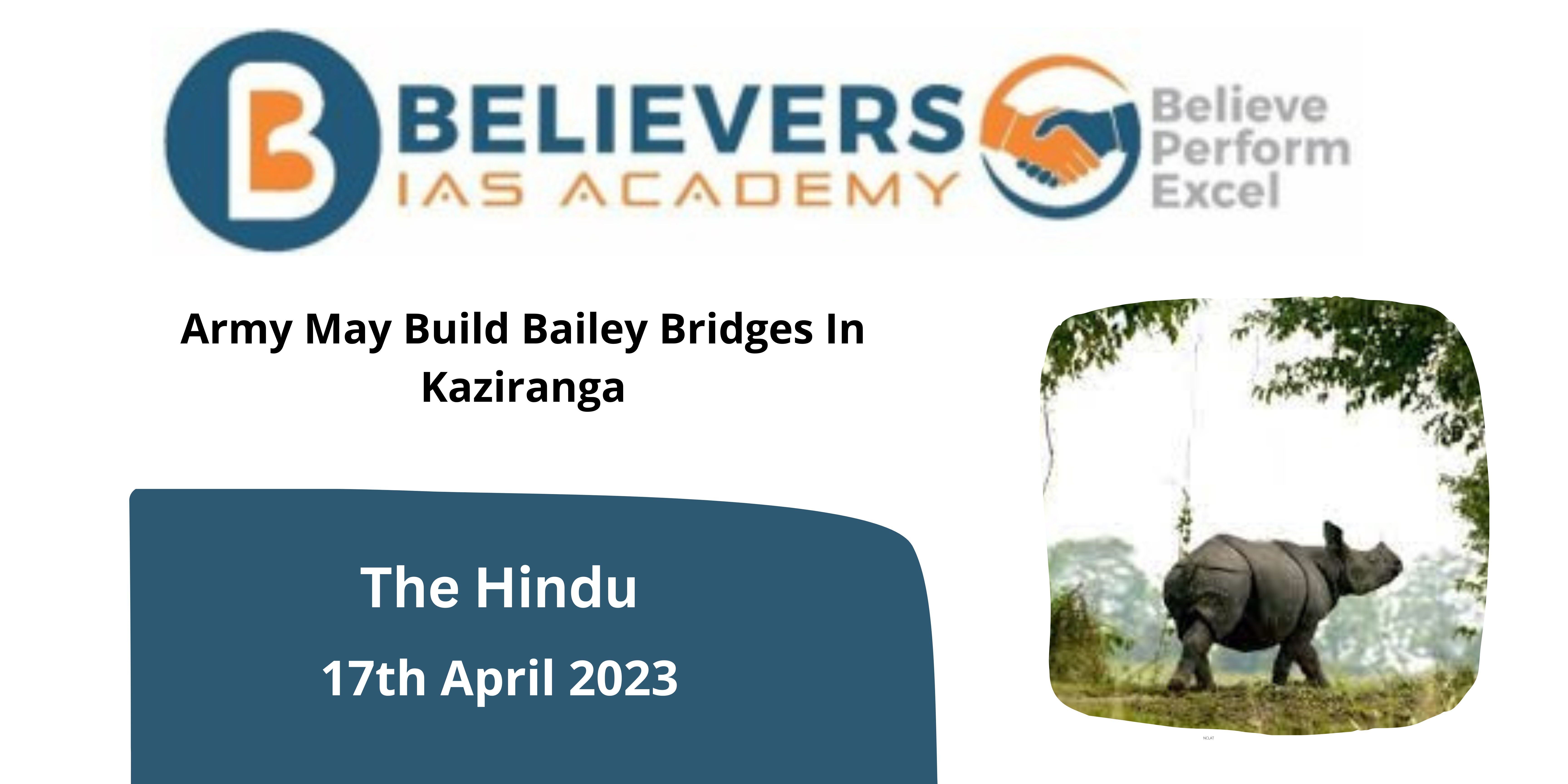 Army May Build Bailey Bridges In Kaziranga