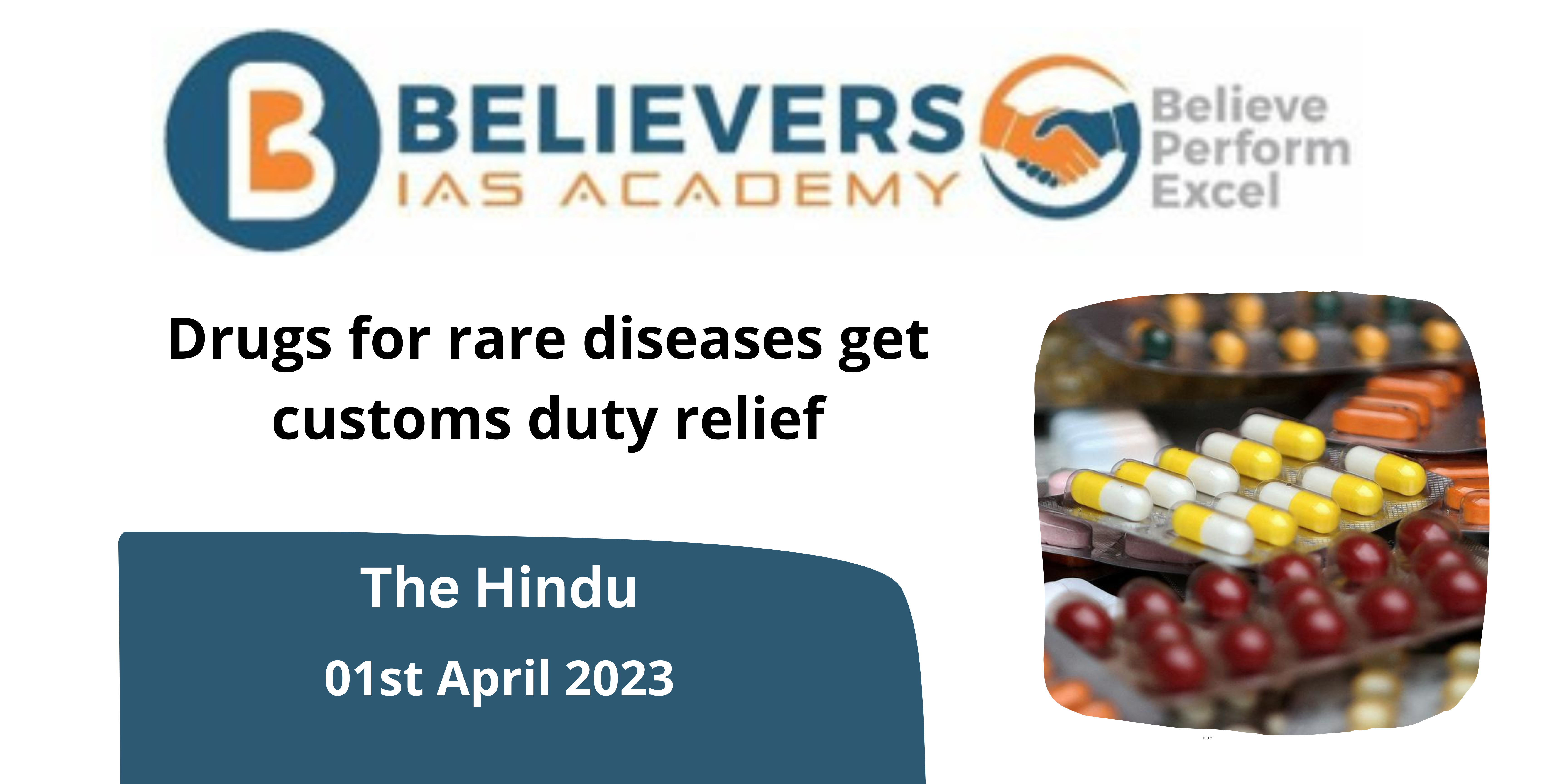 Drugs for rare diseases get customs duty relief