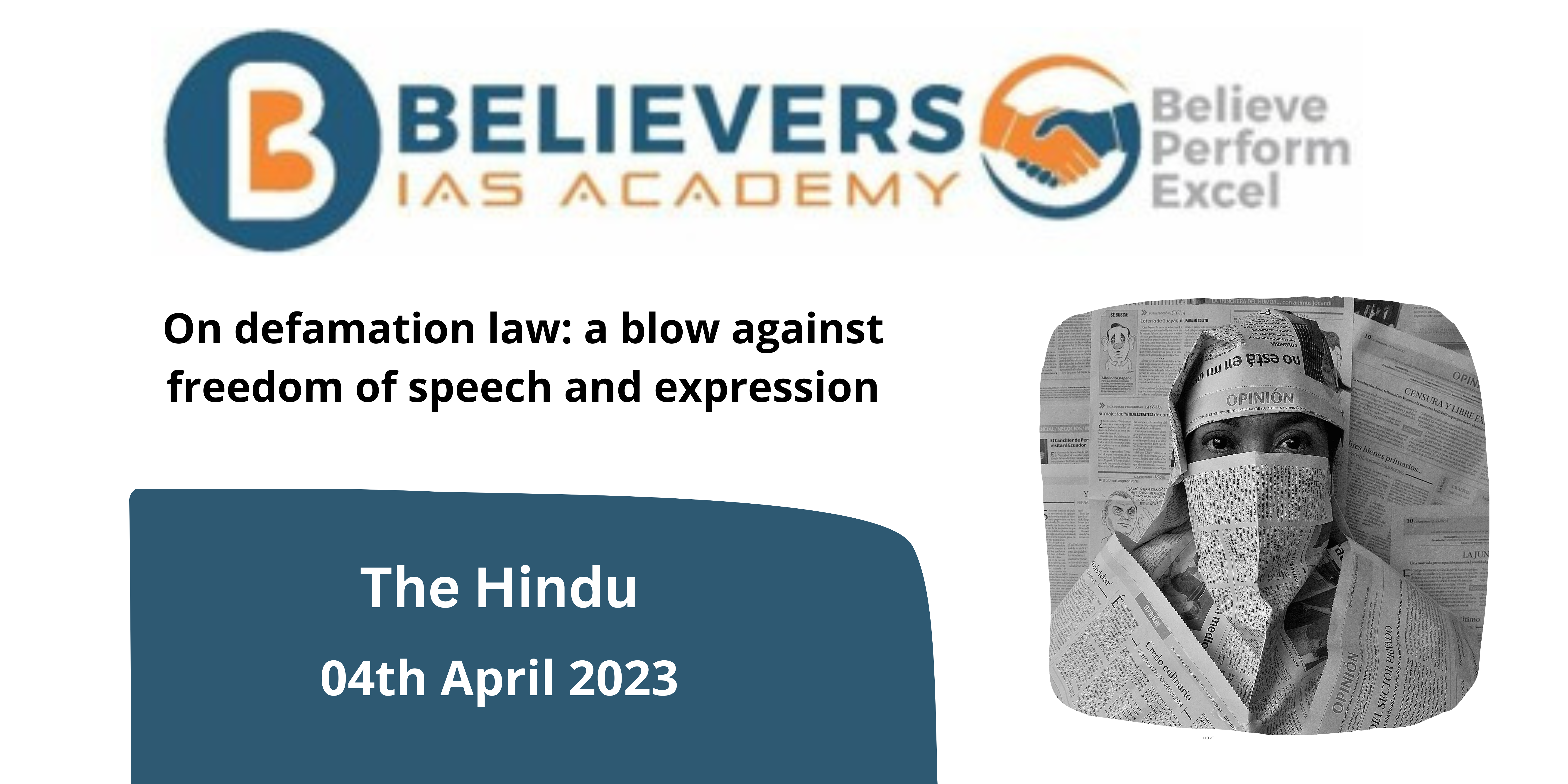 On defamation law: a blow against freedom of speech and expression