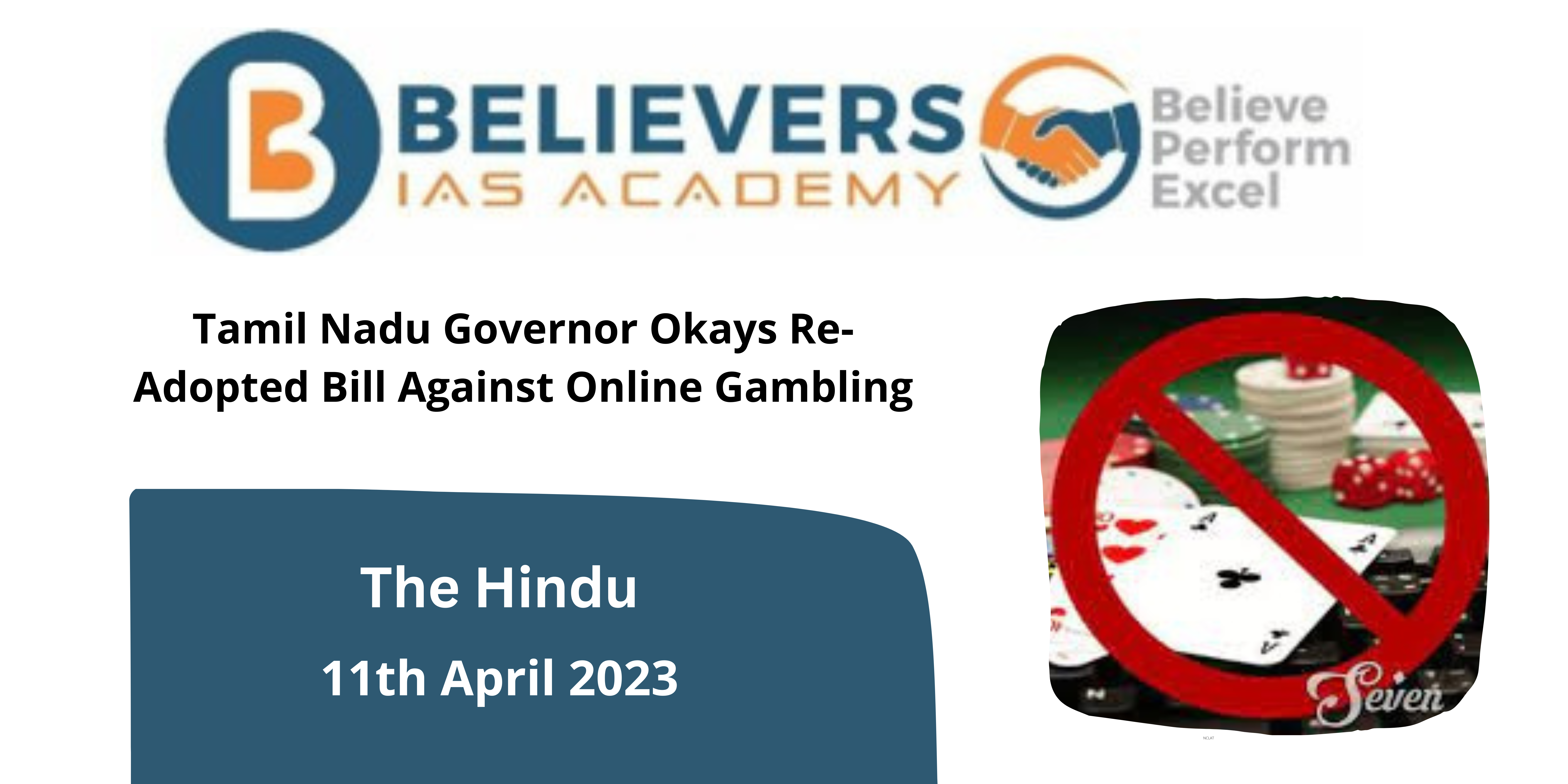 Tamil Nadu Governor Okays Re-Adopted Bill Against Online Gambling