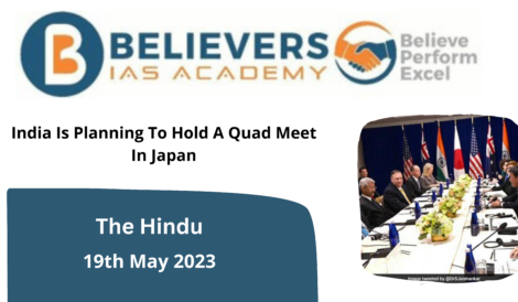 India Is Planning To Hold A Quad Meet In Japan
