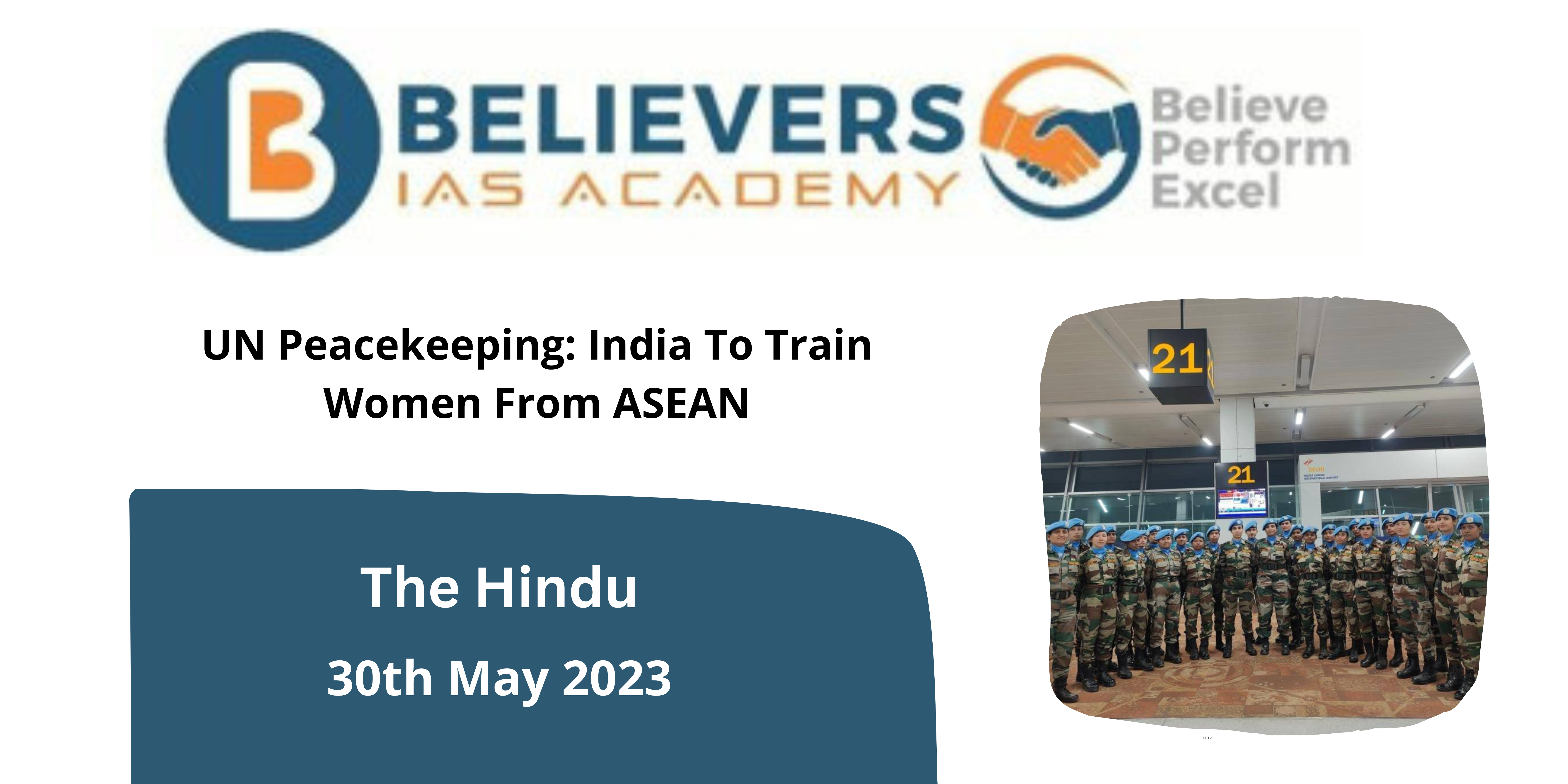 UN Peacekeeping: India To Train Women From ASEAN