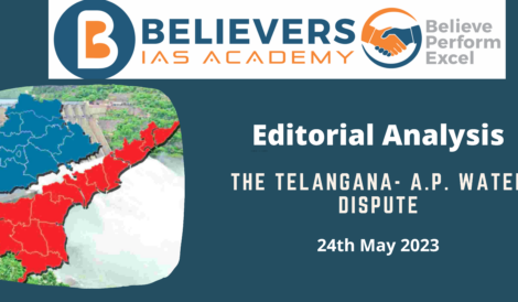 The Telangana- A.P. Water Dispute