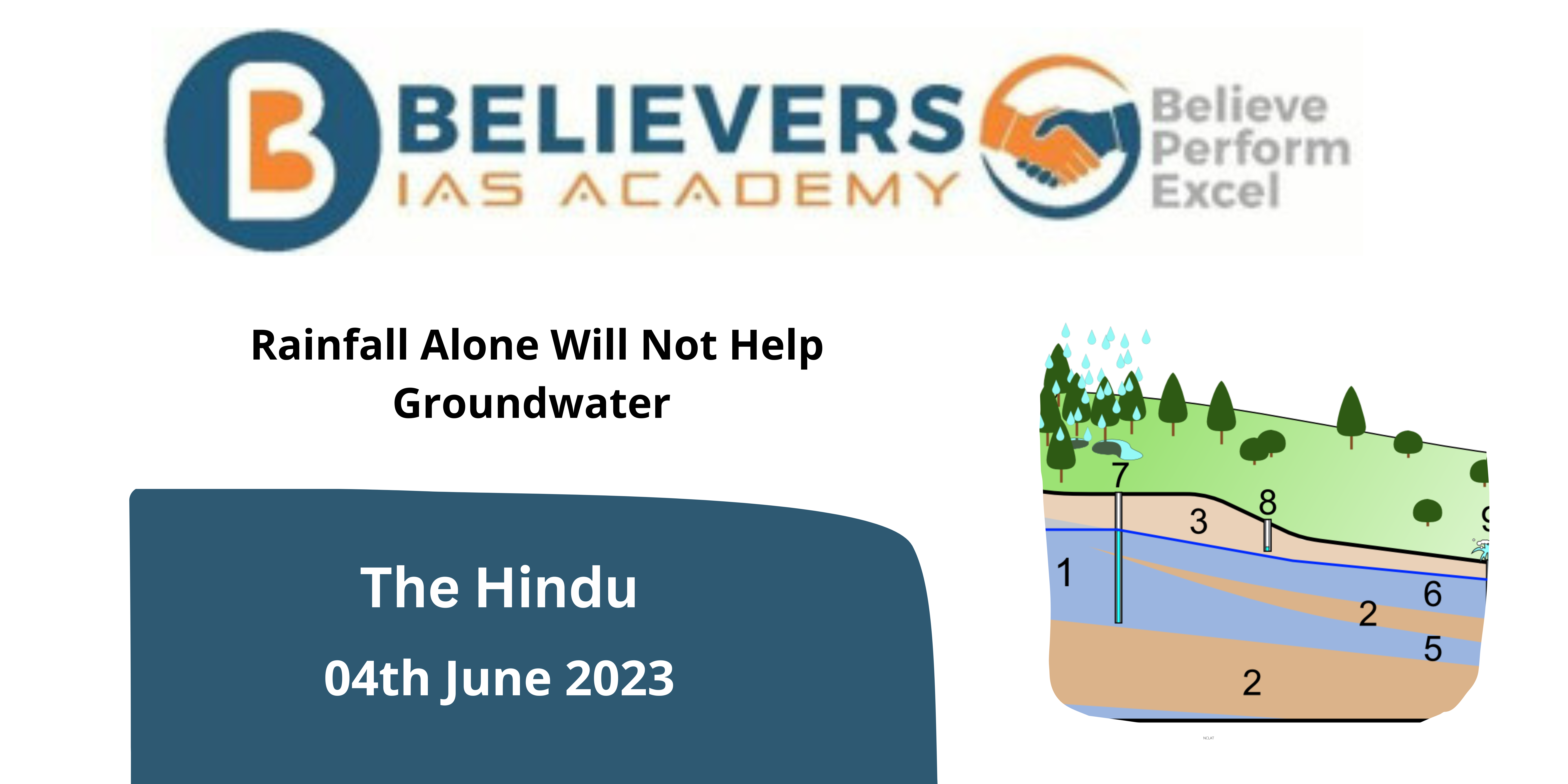 Rainfall Alone Will Not Help Groundwater