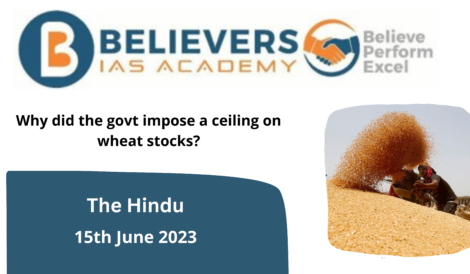 Why did the govt impose a ceiling on wheat stocks?