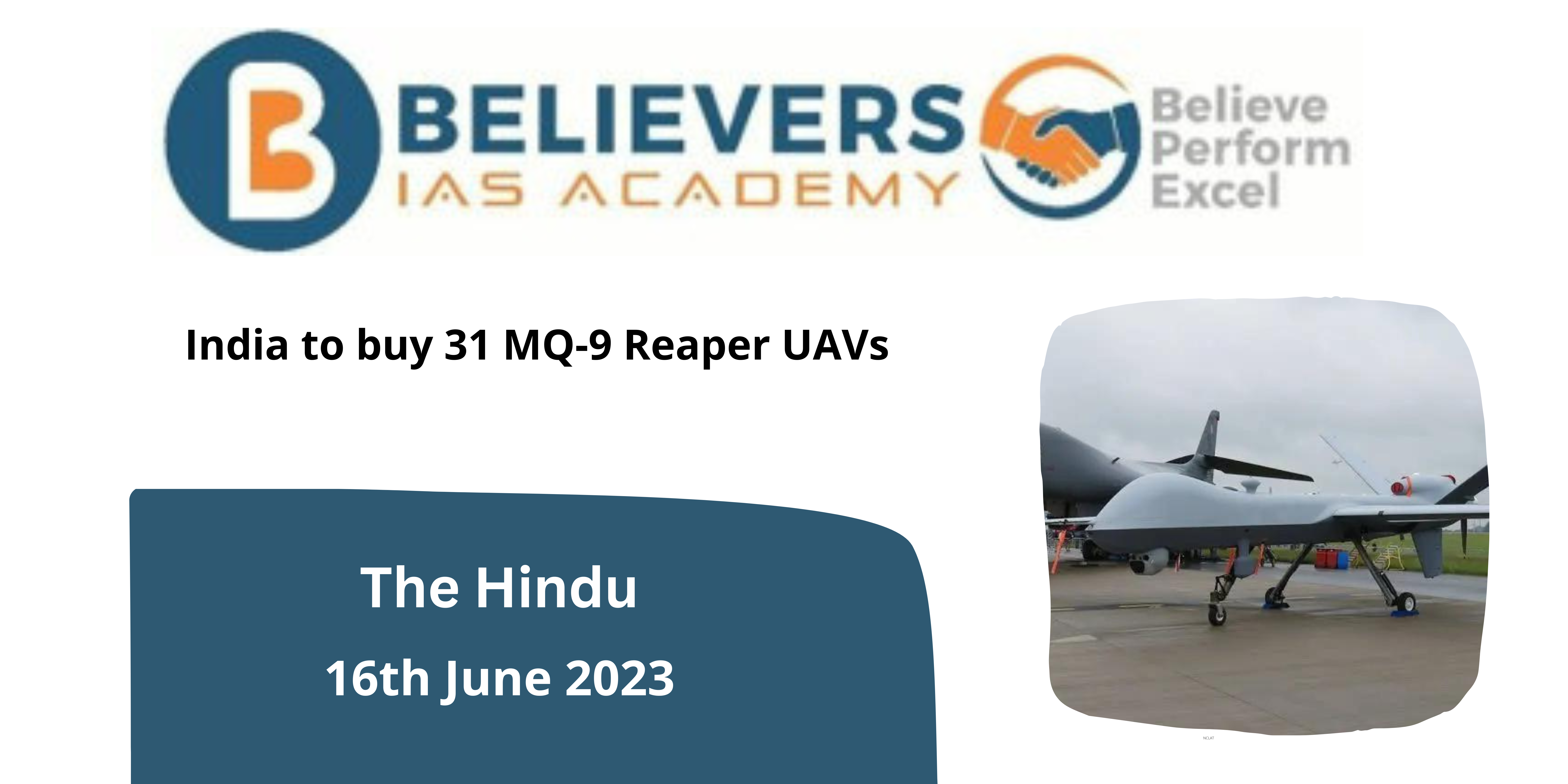 India to buy 31 MQ-9 Reaper UAVs