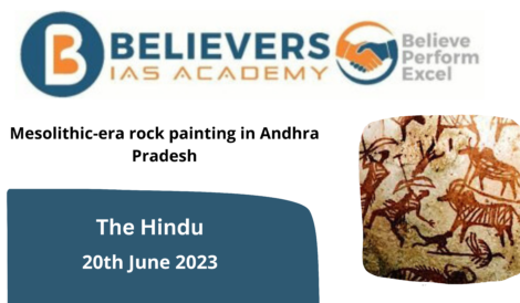 Mesolithic-era rock painting in Andhra Pradesh