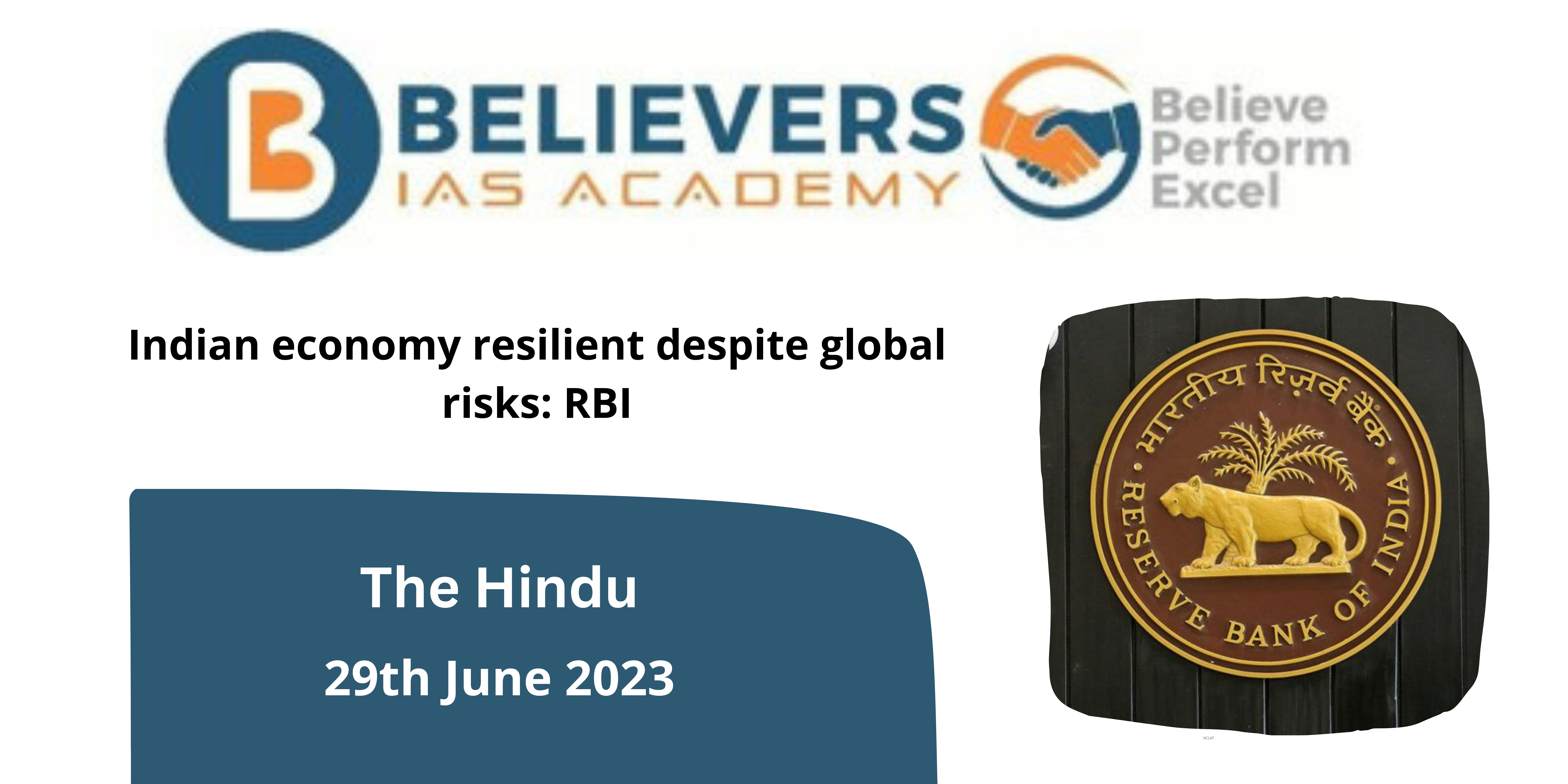 Indian economy resilient despite global risks: RBI