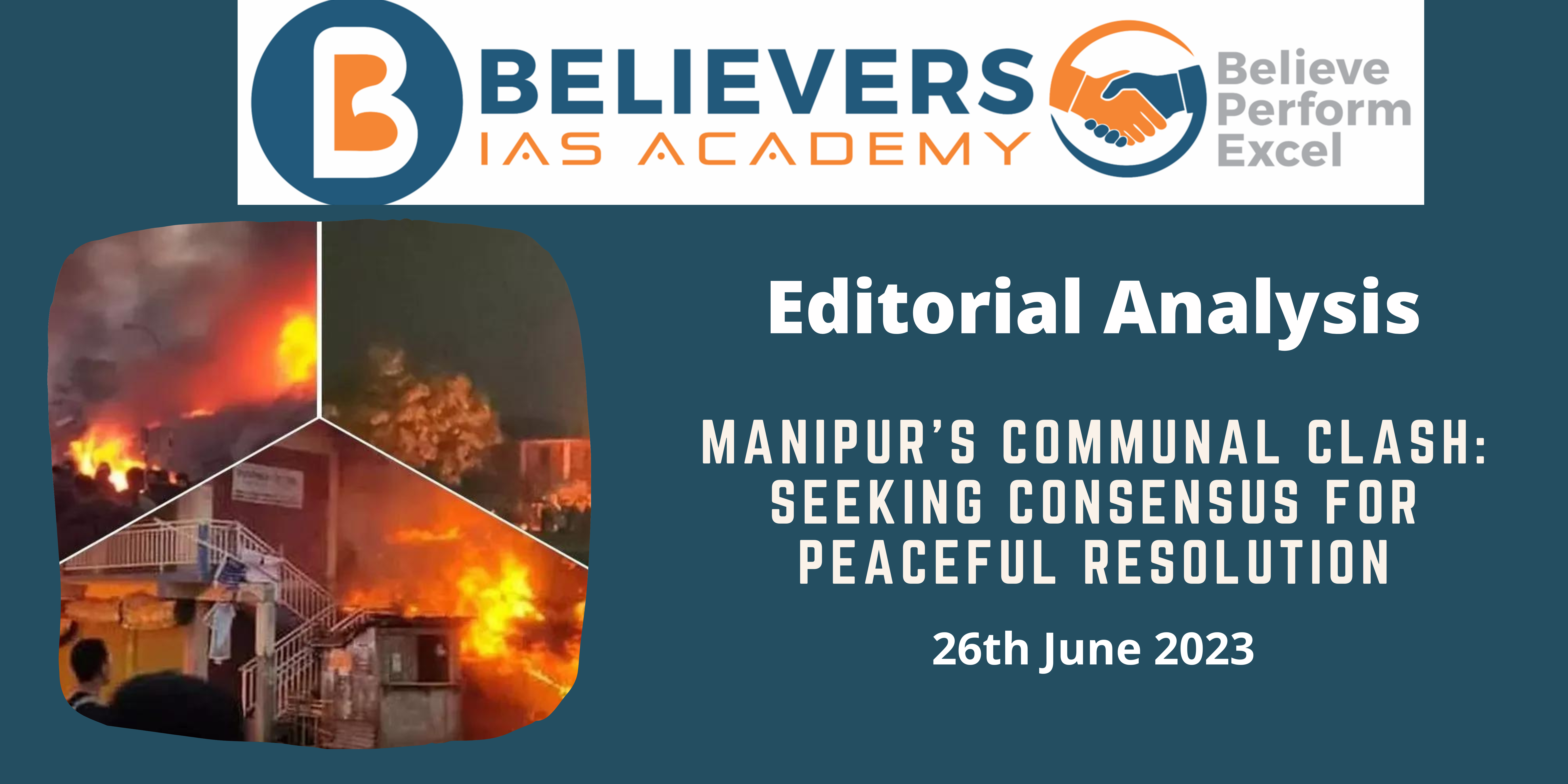 Manipur's Communal Clash: Seeking Consensus for Peaceful Resolution