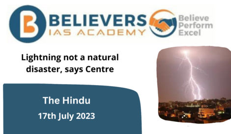 Lightning not a natural disaster, says Centre
