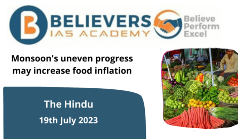 Monsoon's uneven progress may increase food inflation