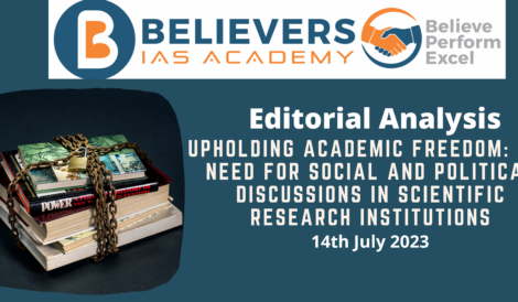 Upholding Academic Freedom: The Need for Social and Political Discussions in Scientific Research Institutions