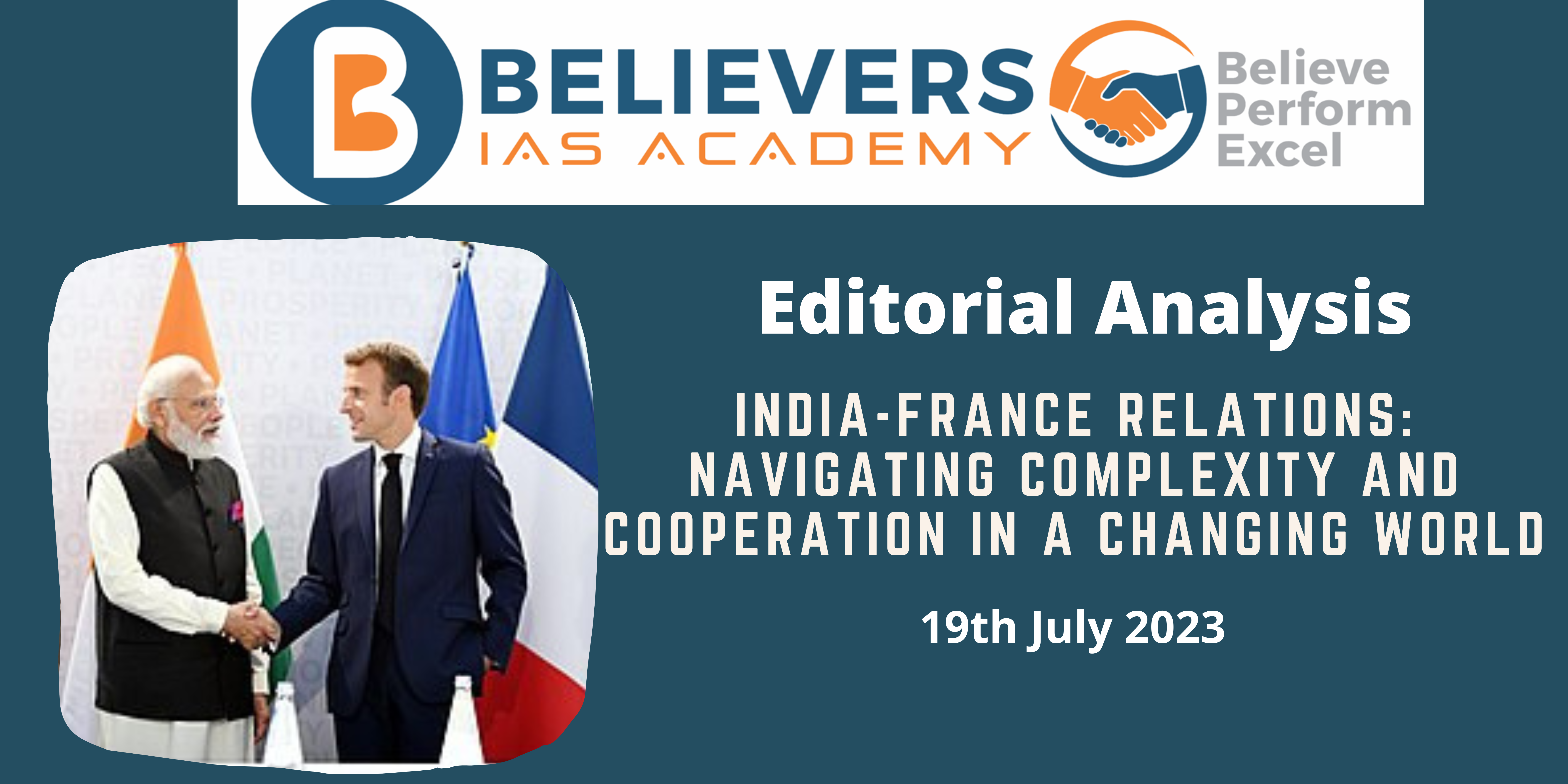 India-France Relations: Navigating Complexity and Cooperation in a Changing World