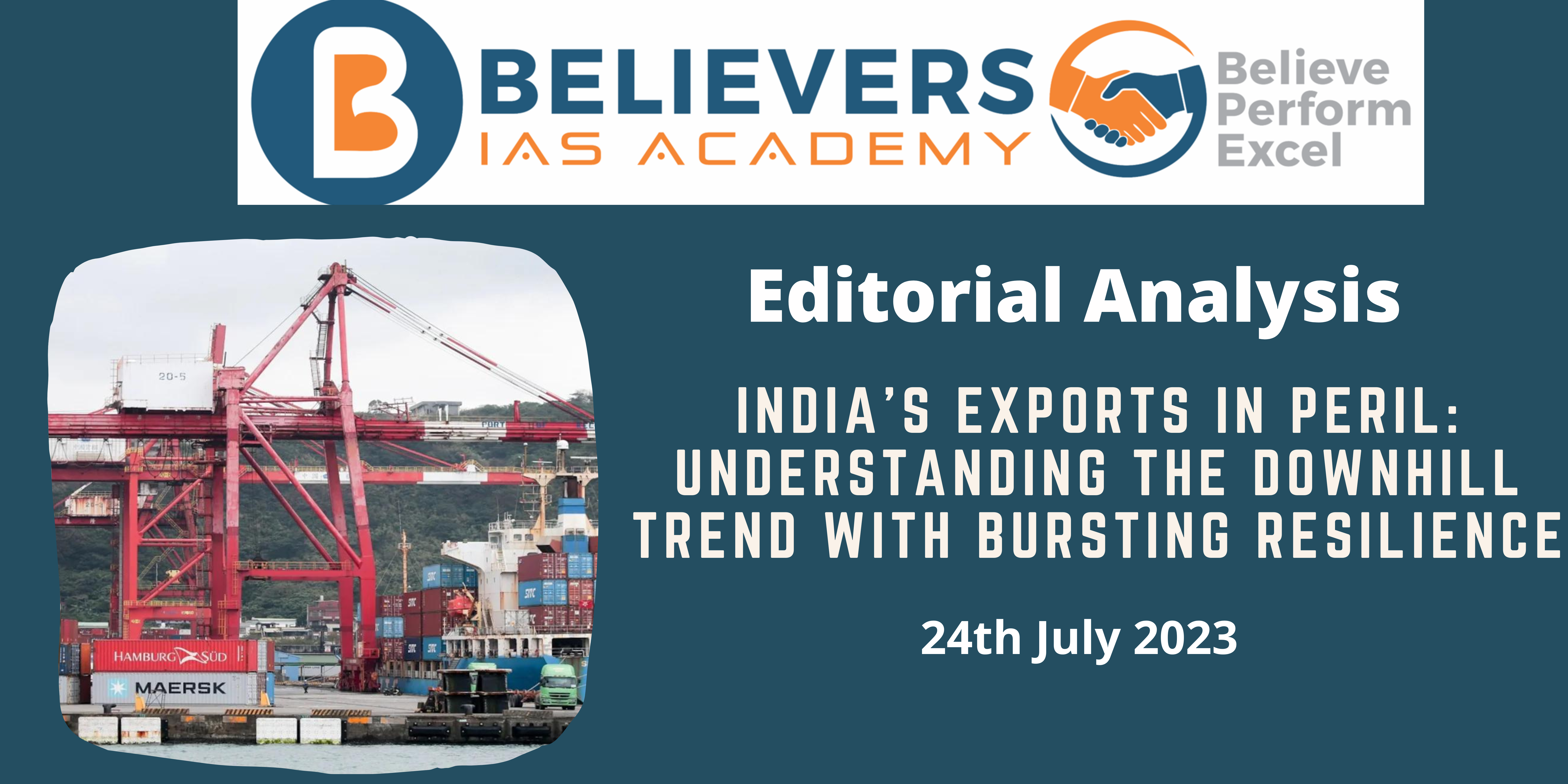 India's Exports in Peril: Understanding the Downhill Trend with Bursting Resilience