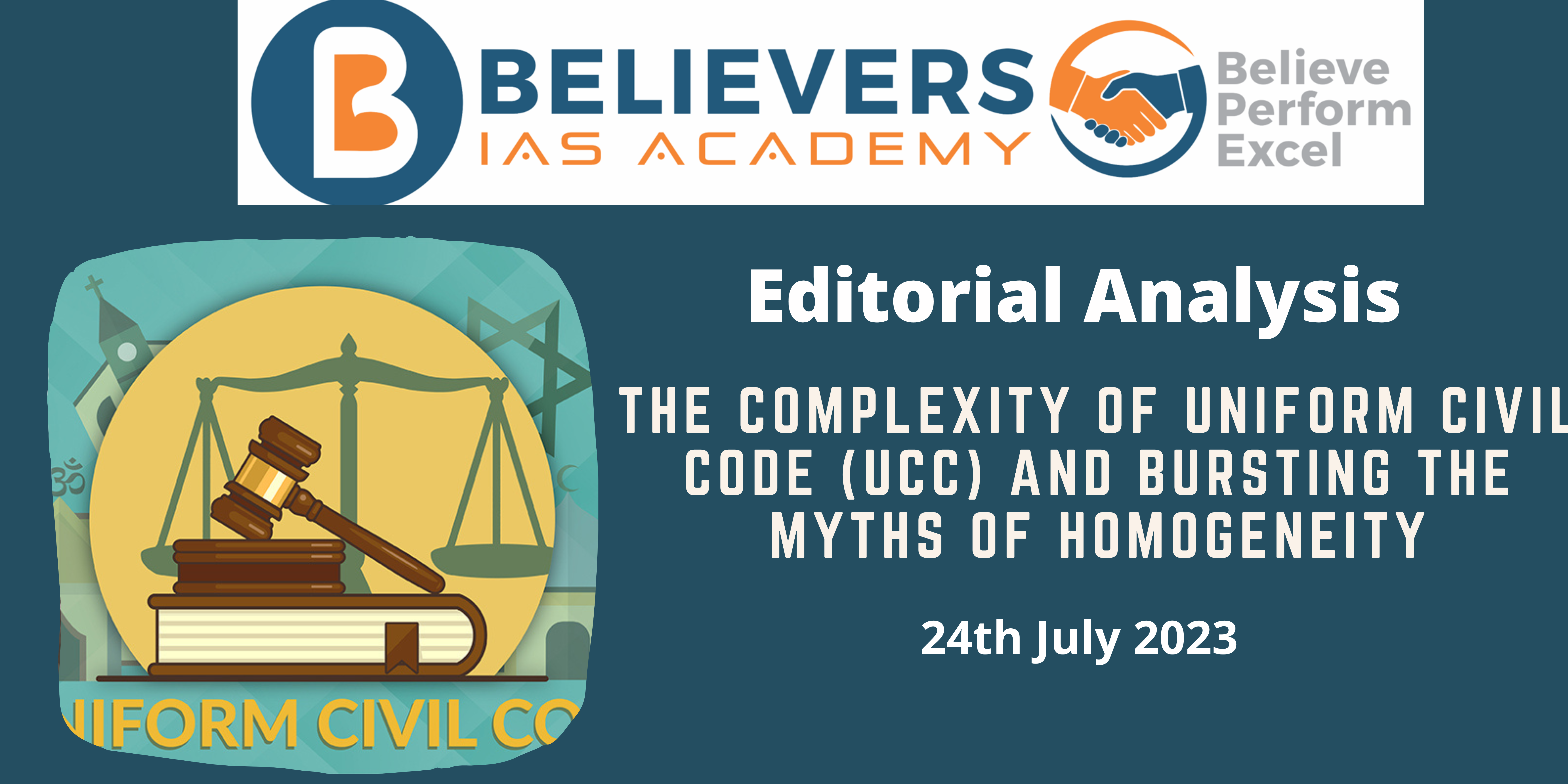 The Complexity of Uniform Civil Code (UCC) and Bursting the Myths of Homogeneity
