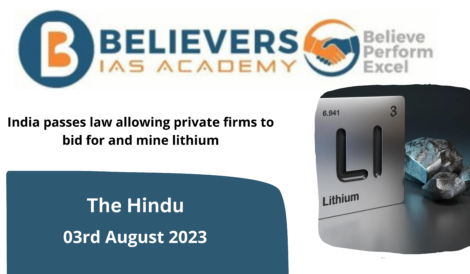 India passes law allowing private firms to bid for and mine lithium