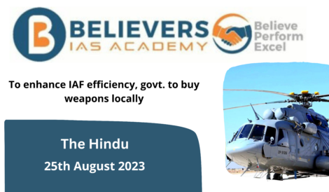 To enhance IAF efficiency, govt. to buy weapons locally
