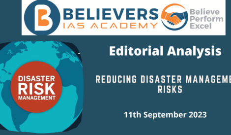 Reducing disaster management risks