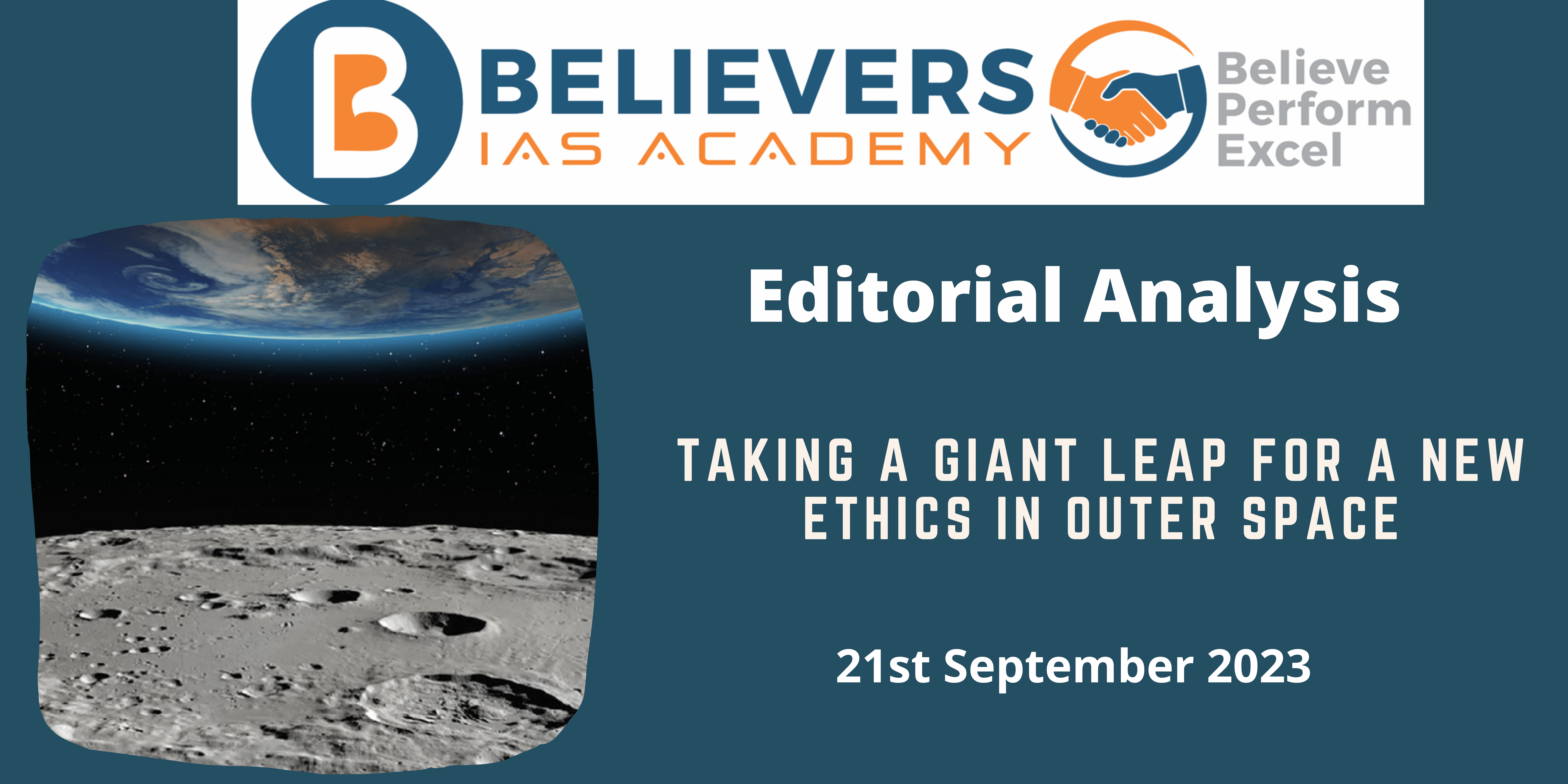 Taking a giant leap for a new ethics in outer space