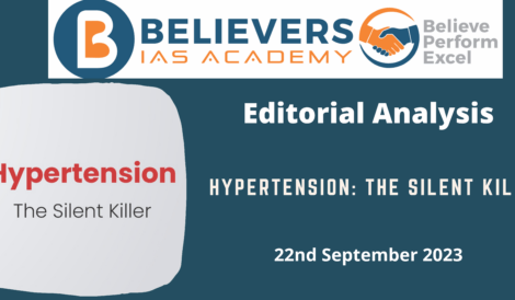 Hypertension: The silent Killer