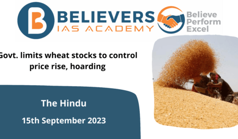 Govt. limits wheat stocks to control price rise, hoarding