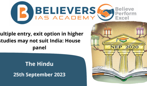 Multiple entry, exit option in higher studies may not suit India: House panel