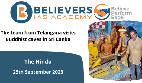 The team from Telangana visits Buddhist caves in Sri Lanka