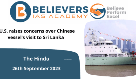 U.S. raises concerns over Chinese vessel’s visit to Sri Lanka