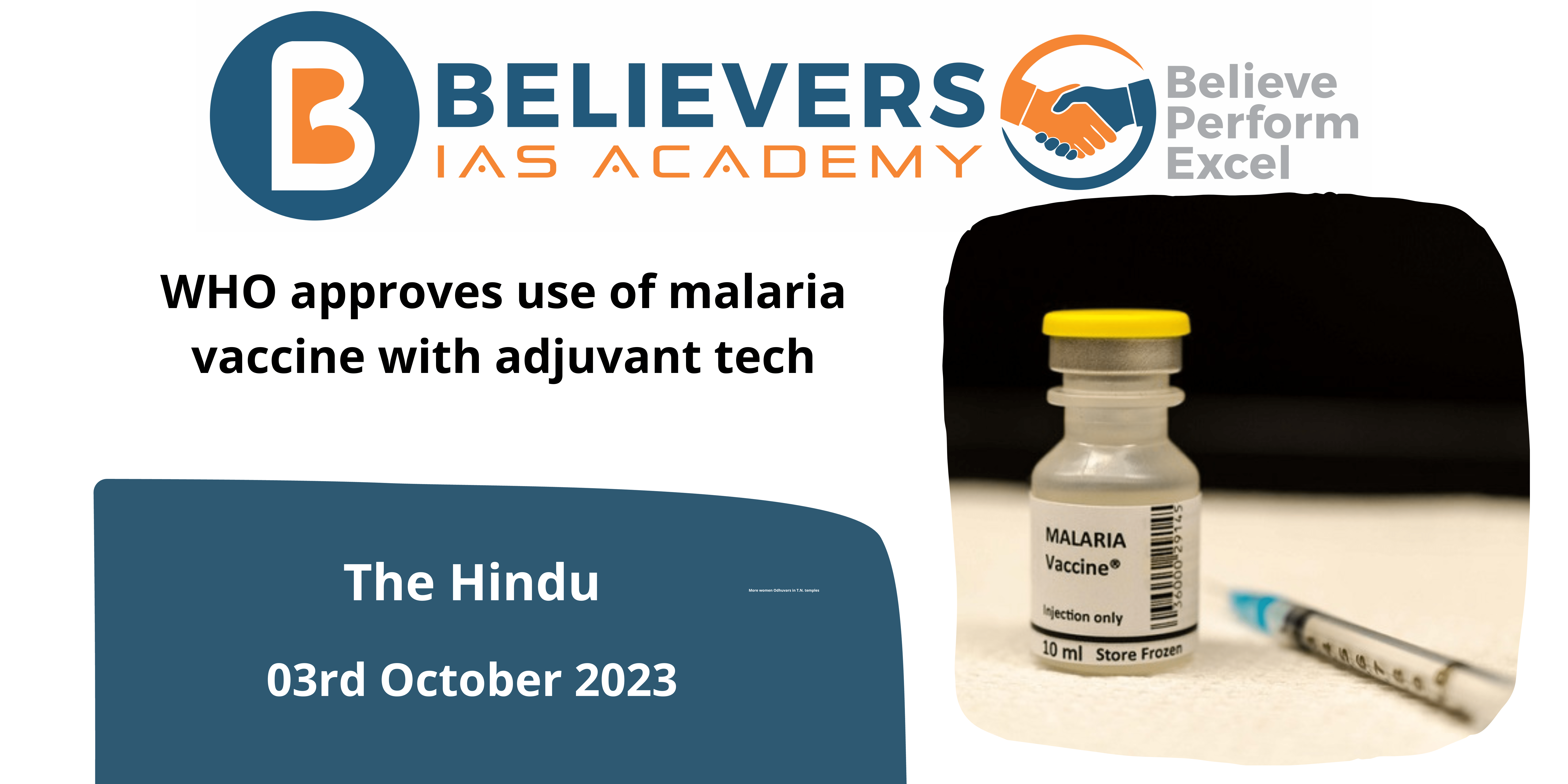 WHO approves use of malaria vaccine with adjuvant tech