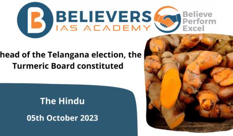Ahead of the Telangana election, the Turmeric Board constituted