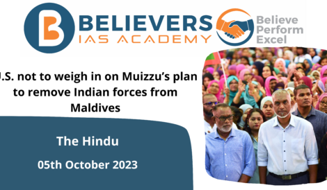 U.S. not to weigh in on Muizzu’s plan to remove Indian forces from Maldives