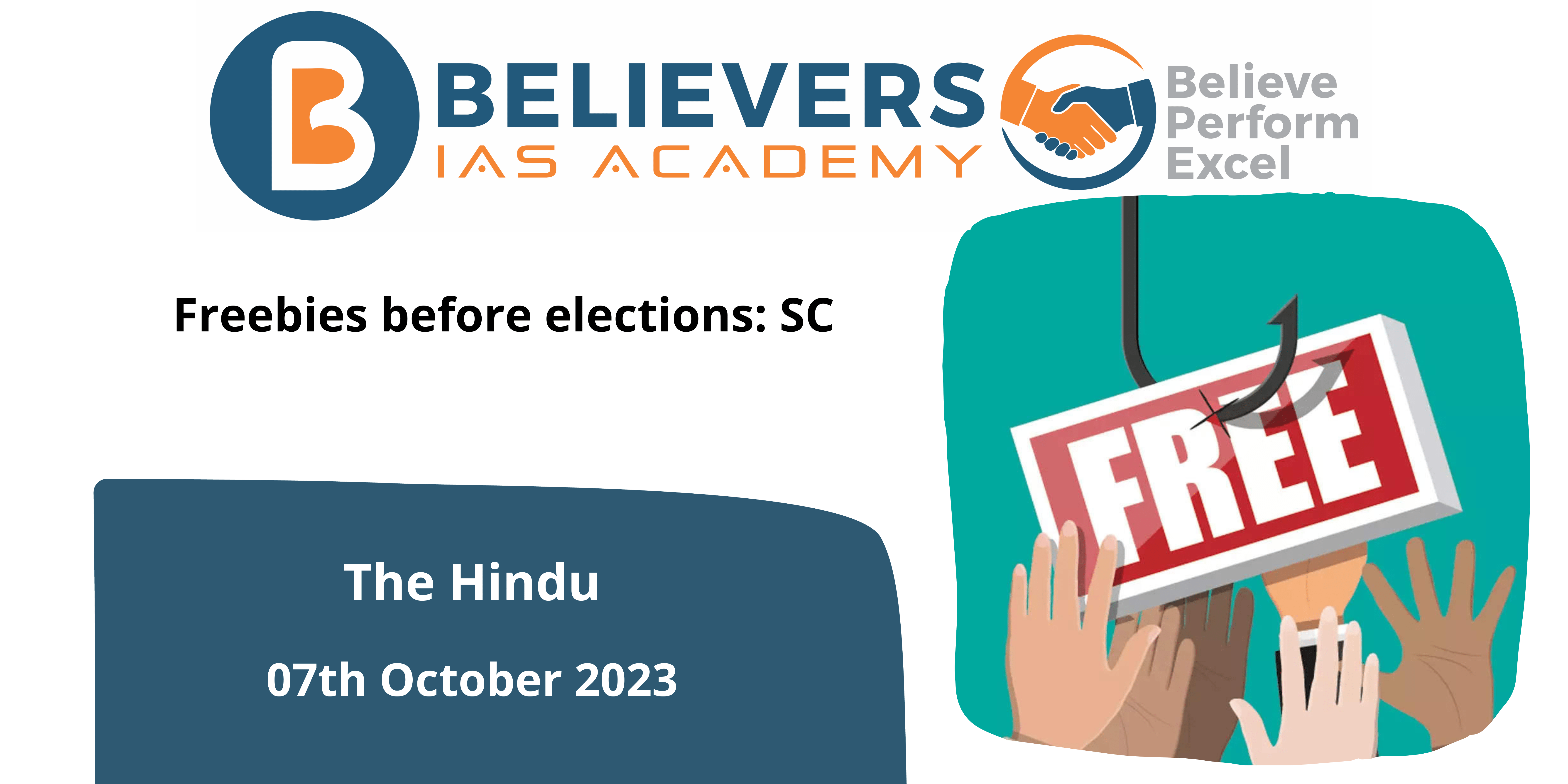 Freebies before elections: SC